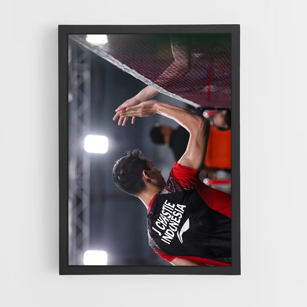 Poster Jonatan christie badminton (vue 2)